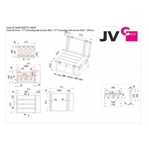 CASE FOR 4xBEAMSPOT-4BAR – Image 4